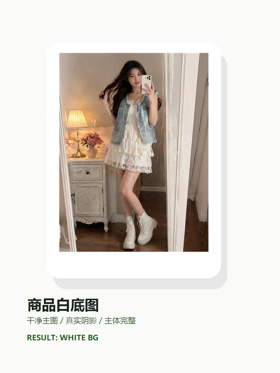 White background product listing case made with UGCgo